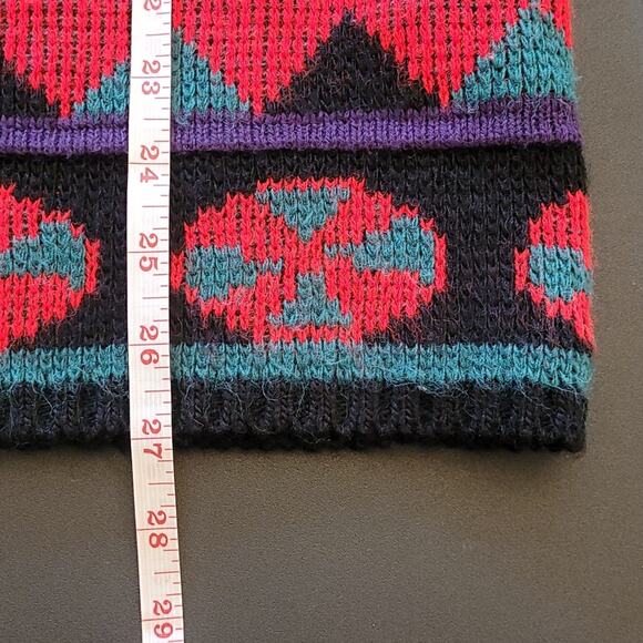 Vintage La Venture Sweater Geometric Knit Retro 80s 90s Size L Y2K Streetwear - Picture 8 of 9